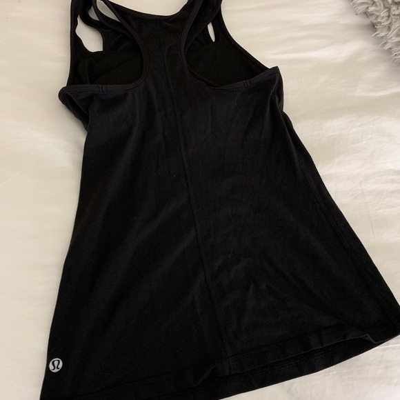 Lululemon racerback top with attached sports bra - Picture 3 of 3